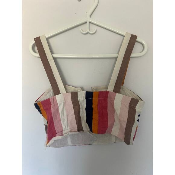 Do + Be Linen Crop Top - Picture 2 of 6